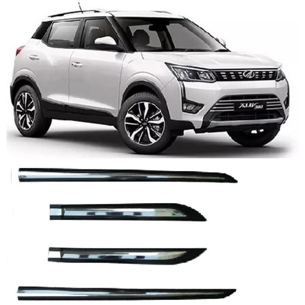 Door Side Beading For XUV300  - Silver & Black
